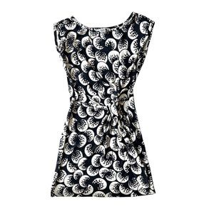 Diane Von Furstenberg Black and White Sheath Cocktail Dress
